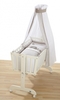 Alvi Pendelwiege Sina weiß Komplettset Elefant beige