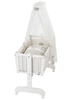 Alvi Pendelwiege Sina weiß Komplettset Giraffe beige