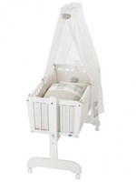 Alvi Pendelwiege Sina weiß Komplettset Giraffe beige