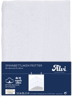 Alvi Spannbettlaken Frottee BIO-Baumwolle 70x140cm weiß