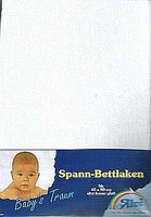 Alvi Spannbettlaken Jersey weiß 94510 50x100cm