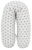 Alvi Stillkissen mit Bezug Stern+Sternchen grau-beige 190cm
