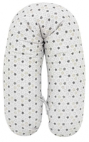 Alvi Stillkissen mit Bezug Stern+Sternchen grau-beige 190cm