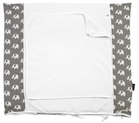 Alvi Wickelauflage+Bezug Set Special Edition Elephants grey 70x85cm