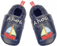 Anna und Paul Leder-Krabbelschuh Ahoi marine mit Gummisohle M-20/21 (Anna und Paul GmbH)