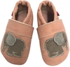 Anna und Paul Leder-Krabbelschuh Elefant puderrosa Gr. S-18/19