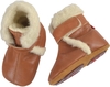 Anna und Paul Leder-Krabbelschuh Eskimo mit Wollfutter und Gummisohle cognac S-18/19