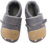 Anna und Paul Leder-Krabbelschuh Nilpferd eco elefant Gr. M-20/21