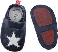 Anna und Paul Leder-Krabbelschuh Stella marine mit Gummisohle (Anna und Paul GmbH)