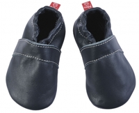 Anna und Paul Leder-Krabbelschuh Uni marine Größe L-22