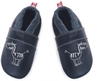Anna und Paul Leder-Krabbelschuh Zebra marine Größe L-22