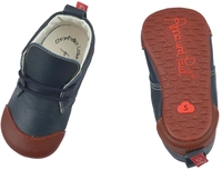 Anna und Paul Robbi Leder-Krabbelschuh mit Gummisohle M-20/21 marine