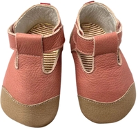Anna und Paul Specky Leder-Krabbelschuh flamingo