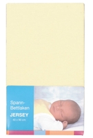 Baby Plus Spannbettlaken Jersey ecrue 40x90cm