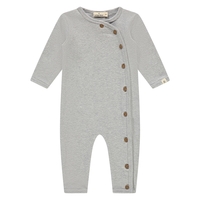 Babyface Baby Suit Long Sleeve - Light Grey Melange - Gr.56