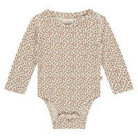 Babyface Baby T-Shirt Long Sleeve Onesie - Snow and Flowers - Gr.56