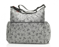 Babymel BM 1410 Big Slouchy Wickeltasche Bow grey