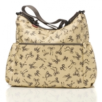Babymel BM 1412 Big Slouchy Wickeltasche Bow Vintage