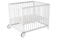 Babyworld Laufgitter mit Rollen Louis 92 x 92 cm weiß