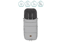 Babyworld Winterfußsack Kinley Reflekt silber