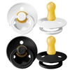 Bibs Schnuller aus Naturgummi Black/White 0-6 Monate