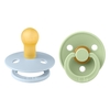 Bibs Colour Schnuller aus Naturgummi Baby Blue & Pistachio 6-18 Monate