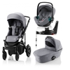 Britax Römer SMILE III Frost Grey/black COMFORT PLUS iSENSE BUNDLE (inkl. Sportwagen,  Kinderwagenaufsatz,  BABY-SAFE iSENSE Frost Grey Smile,  Base)