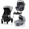Britax Römer SMILE III Frost Grey/Black handle COMFORT PLUS BUNDLE (inkl. Sportwagen,  Kinderwagenaufsatz,  BABY-SAFE i-SIZE Storm Grey,  Flex Base)