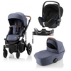 Britax Römer SMILE III Indigo Blue COMFORT PLUS BUNDLE (inkl. Sportwagen,  Kinderwagenaufsatz,  BABY-SAFE i-SIZE Cosmos Black,  Flex Base)