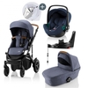 Britax Römer SMILE III Indigo Blue COMFORT PLUS iSENSE STAY COOL BUNDLE (inkl. Sportwagen,  Kinderwagenaufsatz,  BABY-SAFE iSENSE Indigo Blue,  Base)