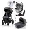Britax Römer SMILE III Midnight Grey COMFORT PLUS iSENSE STAY COOL BUNDLE (inkl. Sportwagen,  Kinderwagenaufsatz,  BABY-SAFE iSENSE Nordic Grey,  Base)