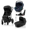 Britax Römer SMILE III Space Black COMFORT PLUS iSENSE BUNDLE (inkl. Sportwagen,  Kinderwagenaufsatz,  BABY-SAFE iSENSE Indigo Blue Smile,  Base)