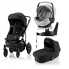 Britax Römer SMILE III Space Black COMFORT PLUS iSENSE BUNDLE (inkl. Sportwagen,  Kinderwagenaufsatz,  BABY-SAFE iSENSE Nordic Grey Smile,  Base)