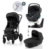 Britax Römer SMILE III Space Black COMFORT PLUS iSENSE STAY COOL BUNDLE (inkl. Sportwagen,  Kinderwagenaufsatz,  BABY-SAFE iSENSE Midnight Grey,  Base)