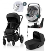 Britax Römer SMILE III Space Black COMFORT PLUS iSENSE STAY COOL BUNDLE (inkl. Sportwagen,  Kinderwagenaufsatz,  BABY-SAFE iSENSE Nordic Grey,  Base)