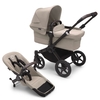 Bugaboo Donkey 5 Mono Complete Black/Desert Taupe Kinderwagen-Set mit Liegewanne und Sitz