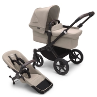 Bugaboo Donkey 5 Mono Complete Black/Desert Taupe Kinderwagen-Set mit Liegewanne und Sitz