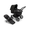 Bugaboo Donkey 5 Mono Complete Black/Midnight-Black Kinderwagen-Set mit Liegewanne und Sitz