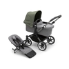Bugaboo Donkey 5 Mono Complete Graphite/Grey Melange/Forest Green Kinderwagen-Set mit Liegewanne und Sitz