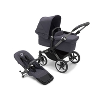 Bugaboo Donkey 5 Mono Complete Graphite/Stormy Blue Kinderwagen-Set mit Liegewanne und Sitz
