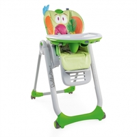 Chicco Hochstuhl Polly 2 Start - 4 Rollen Parrot