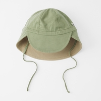 Cloby UPF50+ Wendbarer Sonnenhut 0-6 Monate Olive Green