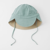 Cloby UPF50+ Wendbarer Sonnenhut 0-6 Monate sea blue