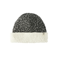Cloby Wendbare Teddy Mütze 6-12 Monate Leopard