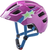 Cratoni Kinderhelm Maxster purple star glossy XS-S