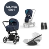 Cybex Priam 4 Set Angebot 2023 - Dark Navy / Chrome Black - Platinum White Plus