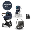 Cybex Priam 4 Set Angebot 2023 - Dark Navy / Chrome Brown - Mirage Grey