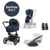 Cybex Priam 4 Set Angebot 2023 - Dark Navy / Matt Black - Platinum White Plus