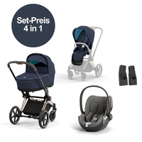 Cybex Priam 4 Set Angebot 2023 - Dark Navy / Rosegold - Mirage Grey