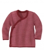 Disana Melange-Jacke 74/80 bordeaux-rose
